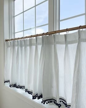 Cafe Curtains available at Curtain Park in Coimbatore, offering a stylish and functional window treatment solution.
