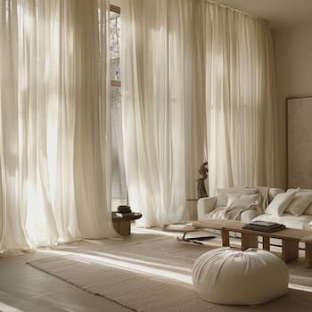 Sheer Curtains available at Curtain Park in Coimbatore, offering a stylish and functional window treatment solution.